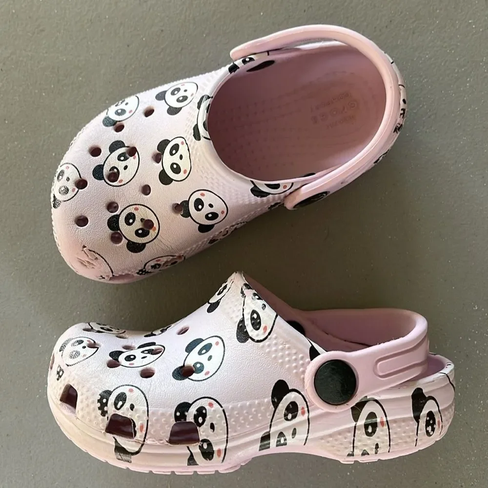Crocs Childrens/Kids Classic Panda Clogs (Blush Pink) Size 8 Toddler